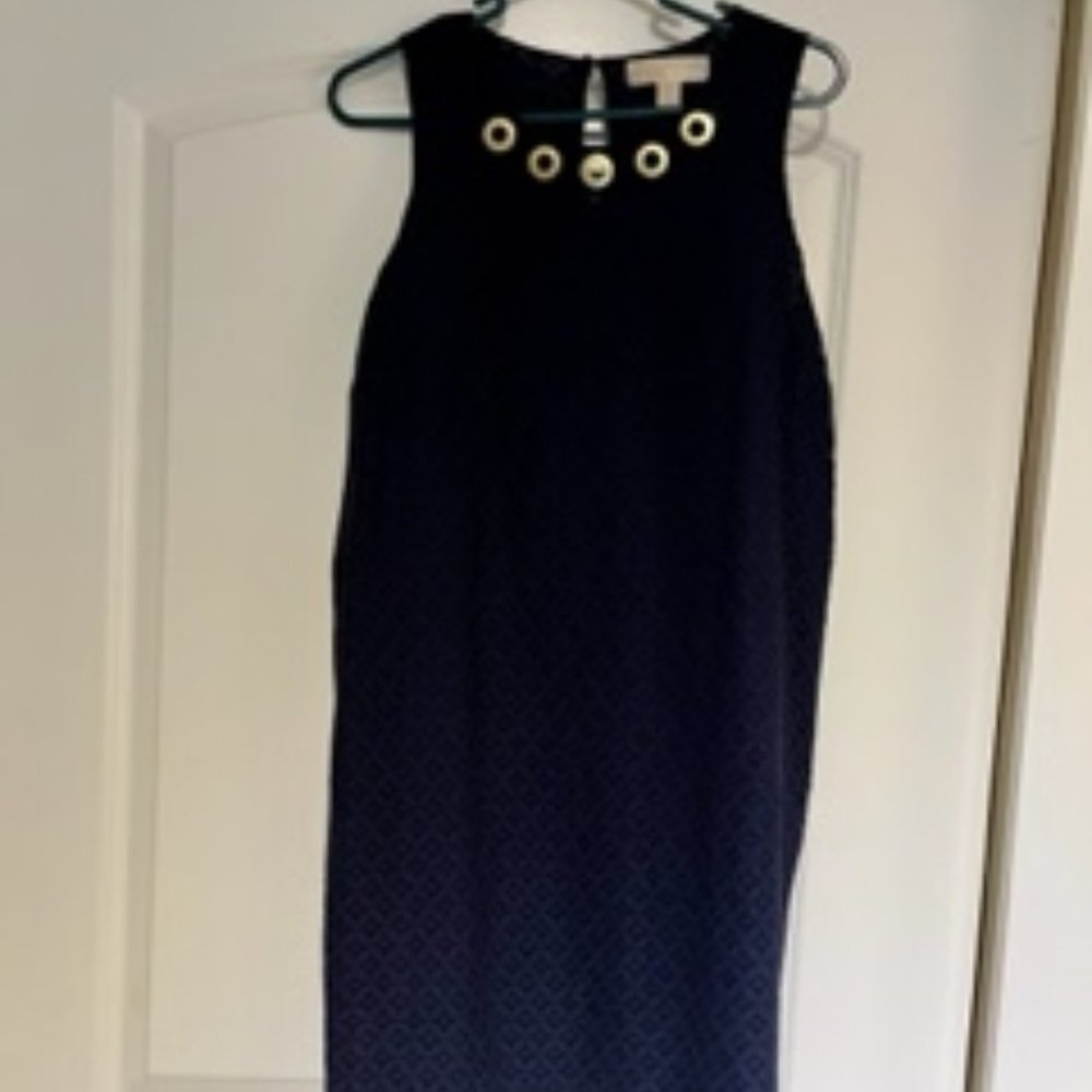 Michael Kors, Sleeveless, Eyelet, Navy Dress, Size 10